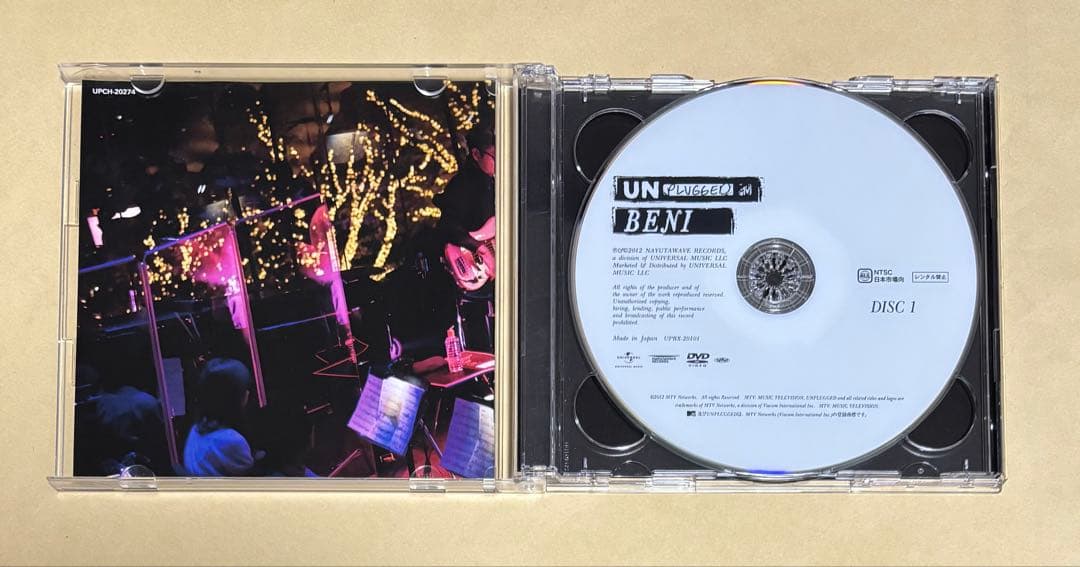 廃盤 BENI MTV Unplugged DVD CD