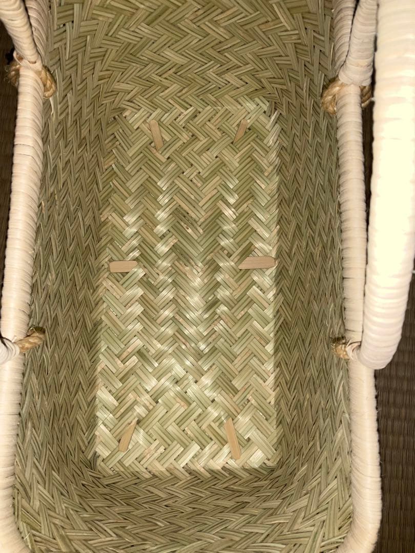 鳥越竹細工　市場かご　エコバッグ　ミニサイズ　一尺　新品　●特選●2個セット