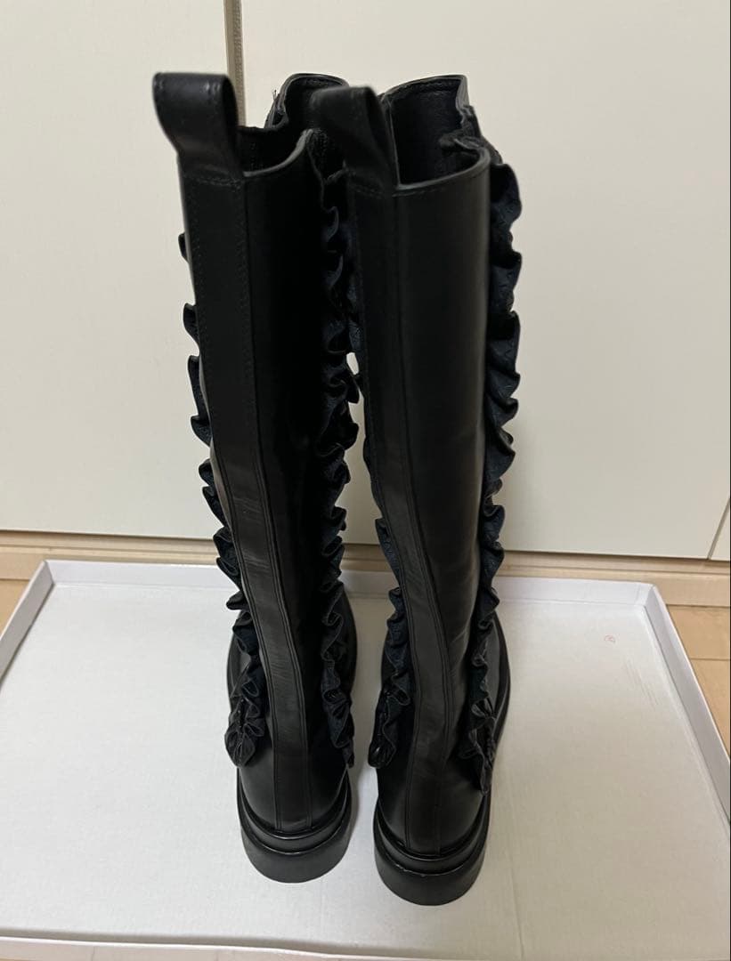 Bibiy. CHELSEA フリルロングブーツ Lサイズ　新品未使用
