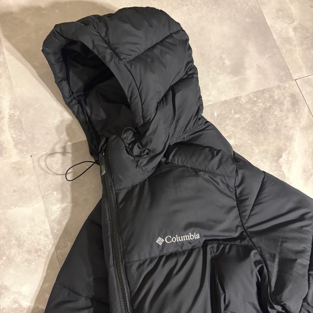【大人気❗️即完売❗️】極暖！columbia ダウン 黒 ブラック XL