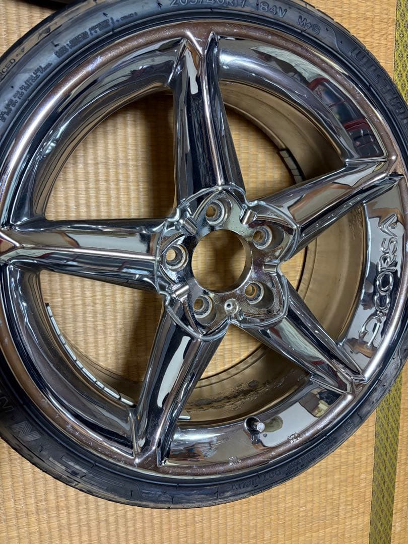 お値下げ更新済！稀少！ポラリス デコルサホイールセット4本　17インチ7.5J