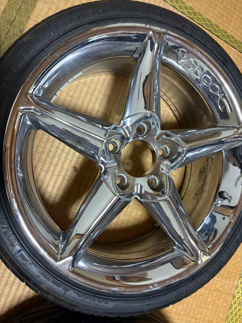 お値下げ更新済！稀少！ポラリス デコルサホイールセット4本　17インチ7.5J