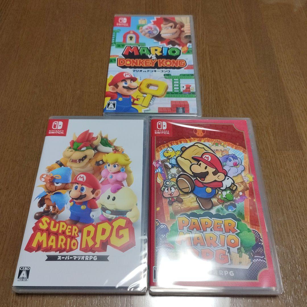 新品　マリオ vs ドンキーコング　スーパーマリオRPG　ペーパーマリオRPG