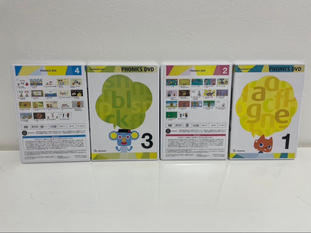 WWKDVD全巻セット＆フォニックス4巻 CD・PCゲームCDROM付き