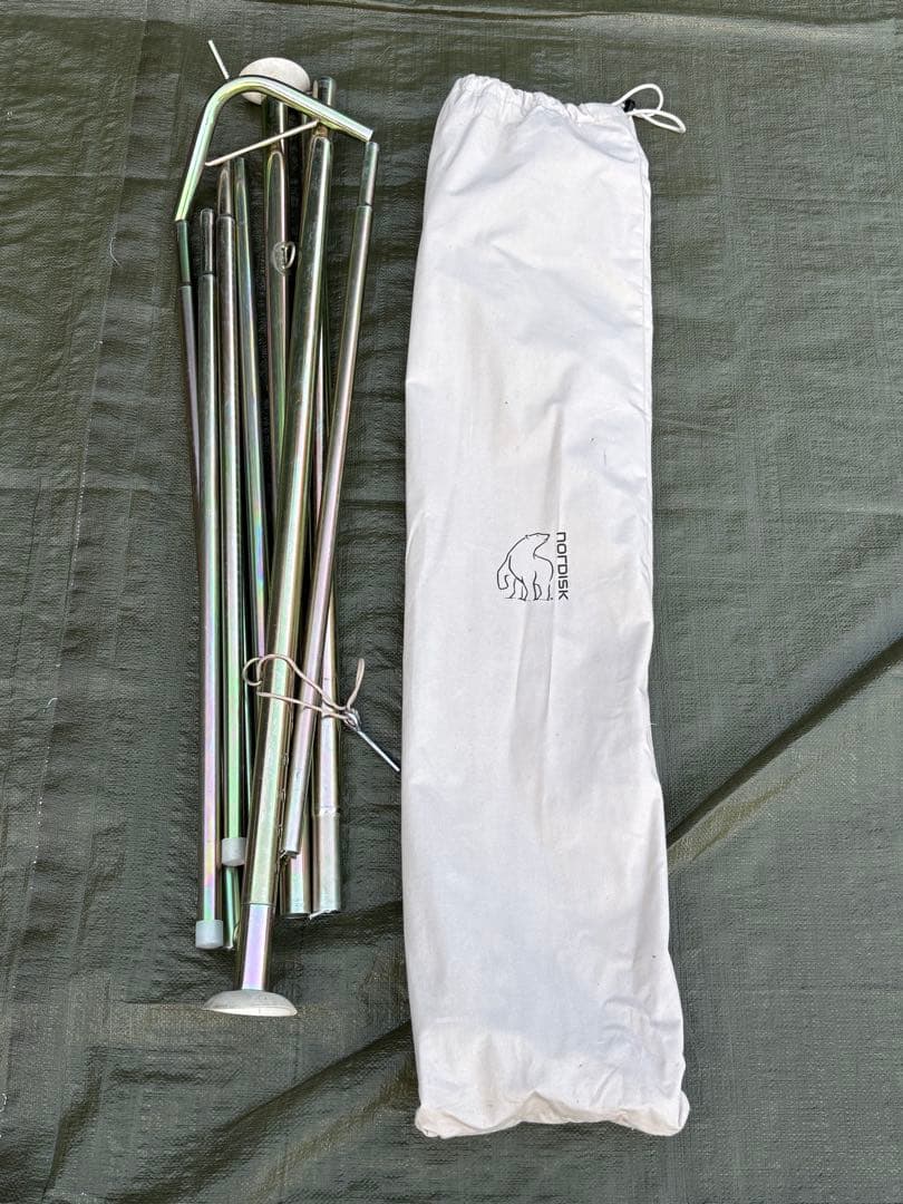 美品 ノルディスク アスガルド ジップインフロアーセットセット 薪ストーブ加工