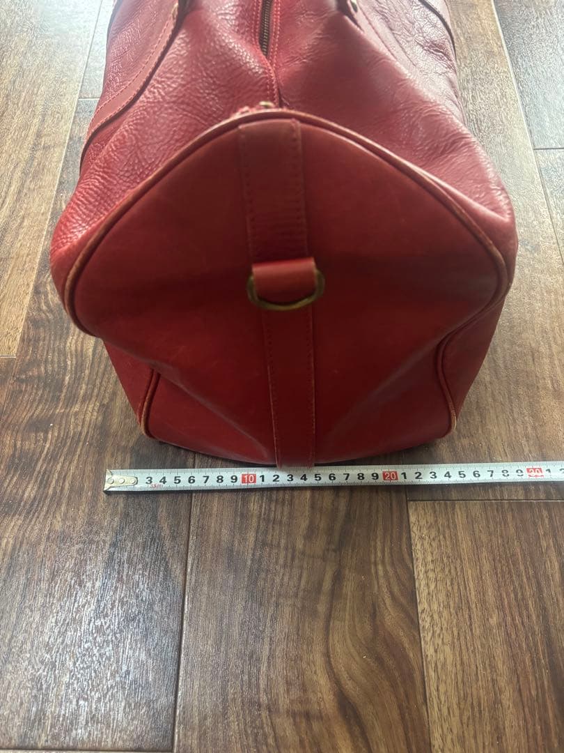 【polo ralph lauren】レザー ボストンバッグ レッド