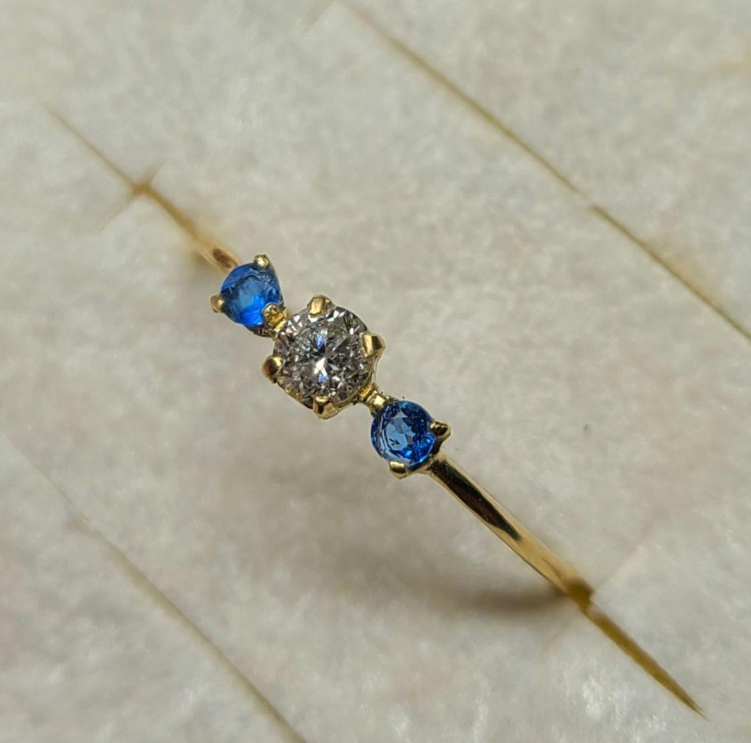 ¨̮こはる★ダイヤ&アウイナイト18金リング★