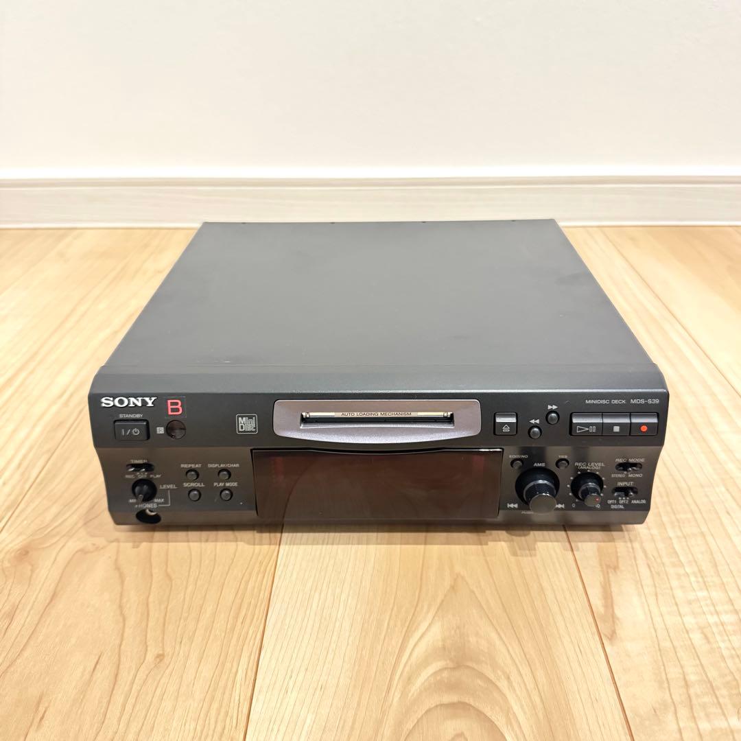 【動作確認済】 SONY コンパクトMDデッキ　MDプレイヤー　MDS-S38