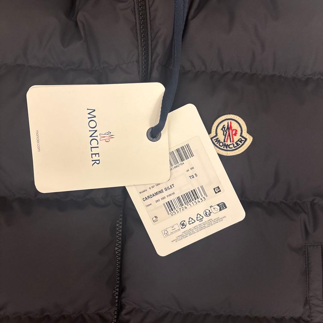 ハ*ラ様 【新品】MONCLER ベスト BOURGET ネイビー 新作　希少サ