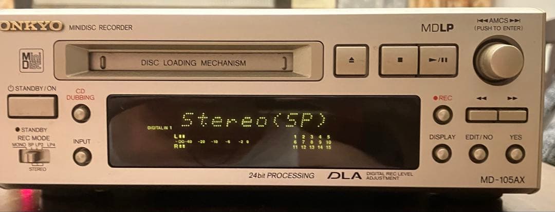 ONKYO MD-105AX ミニディスクレコーダー　動作品
