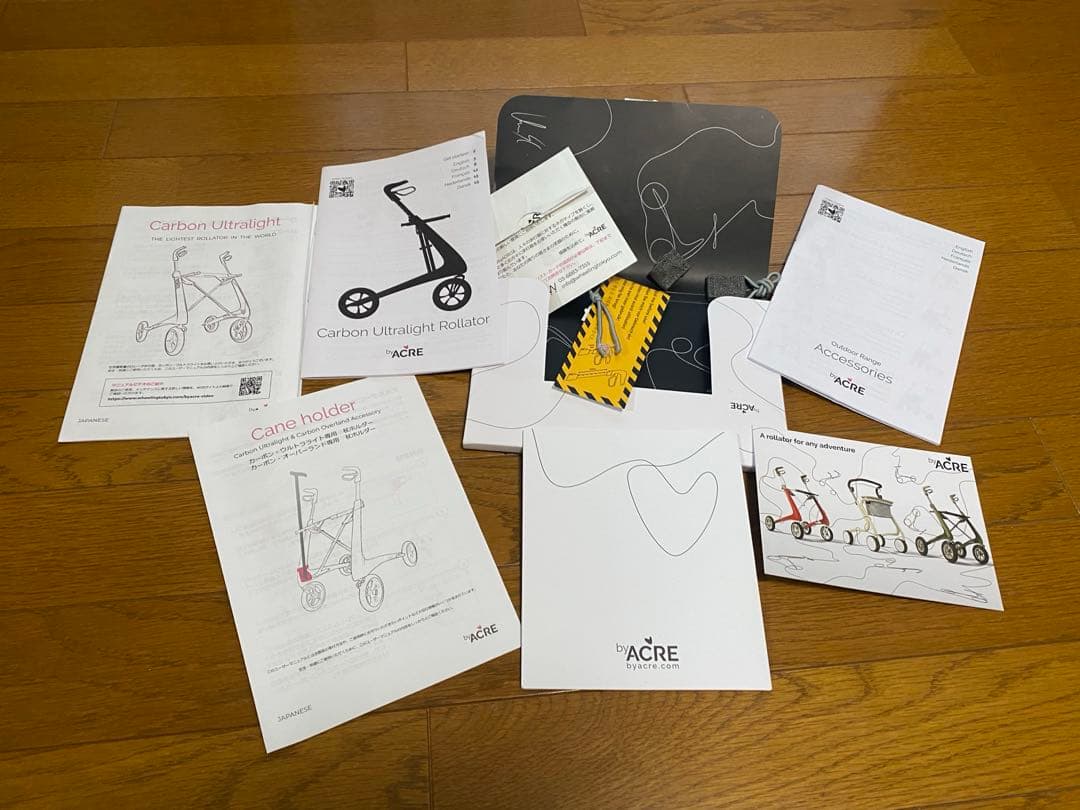 byACRE カーボン・ウルトライト コンパクト プリティグリーン 歩行器
