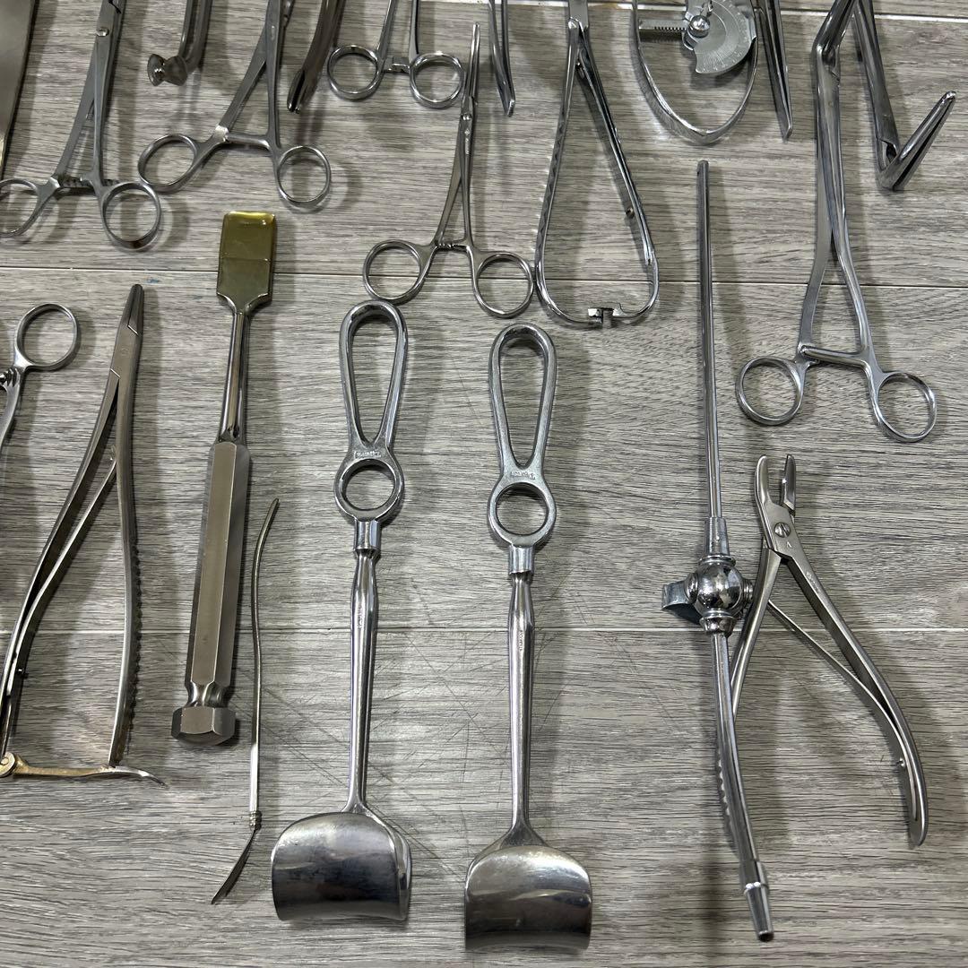 外科用器具セット ワイヤー牽引器 鉗子他30点 ステンレス製　まとめ売り