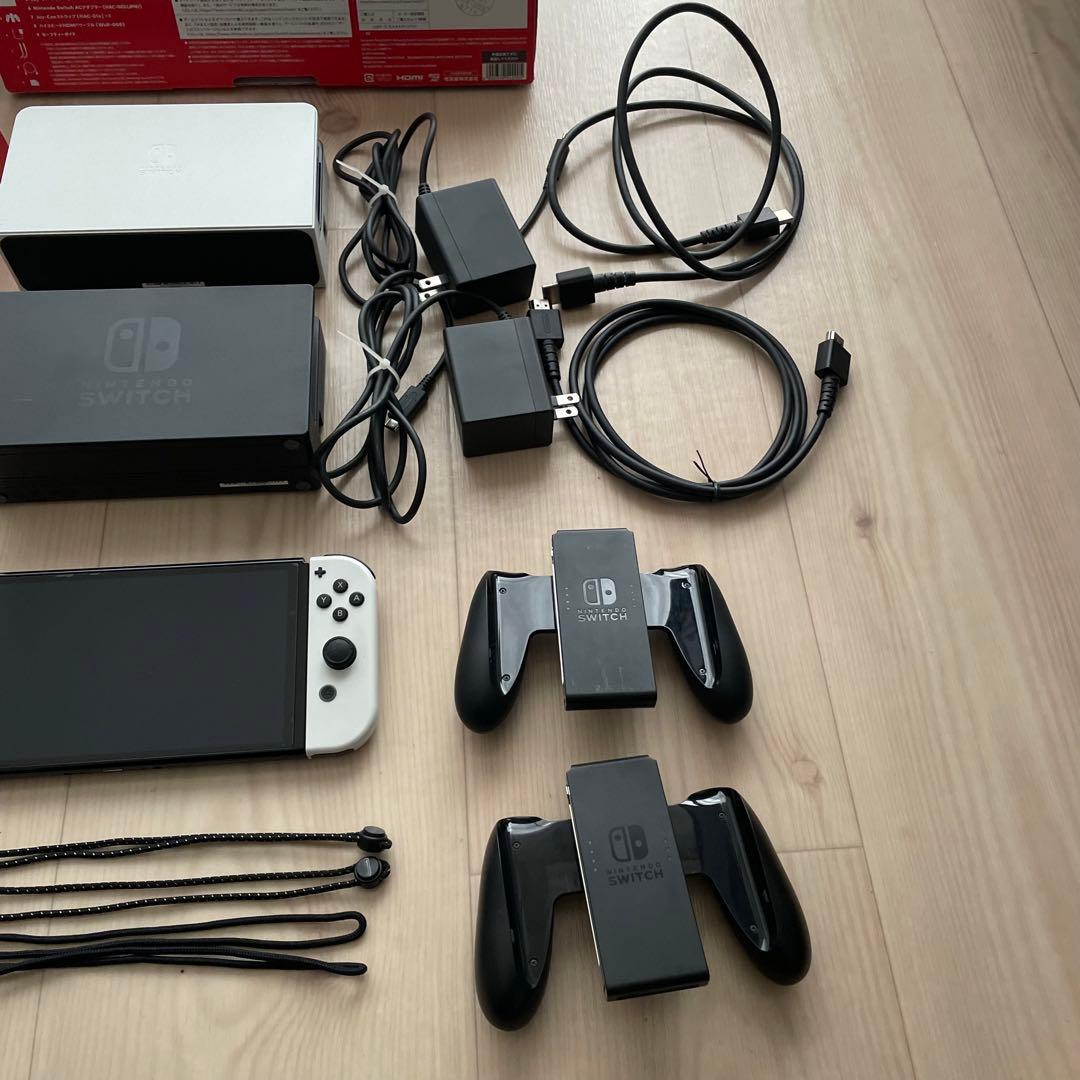 switch 本体 2台 コントローラー 純正ケース 有機EL