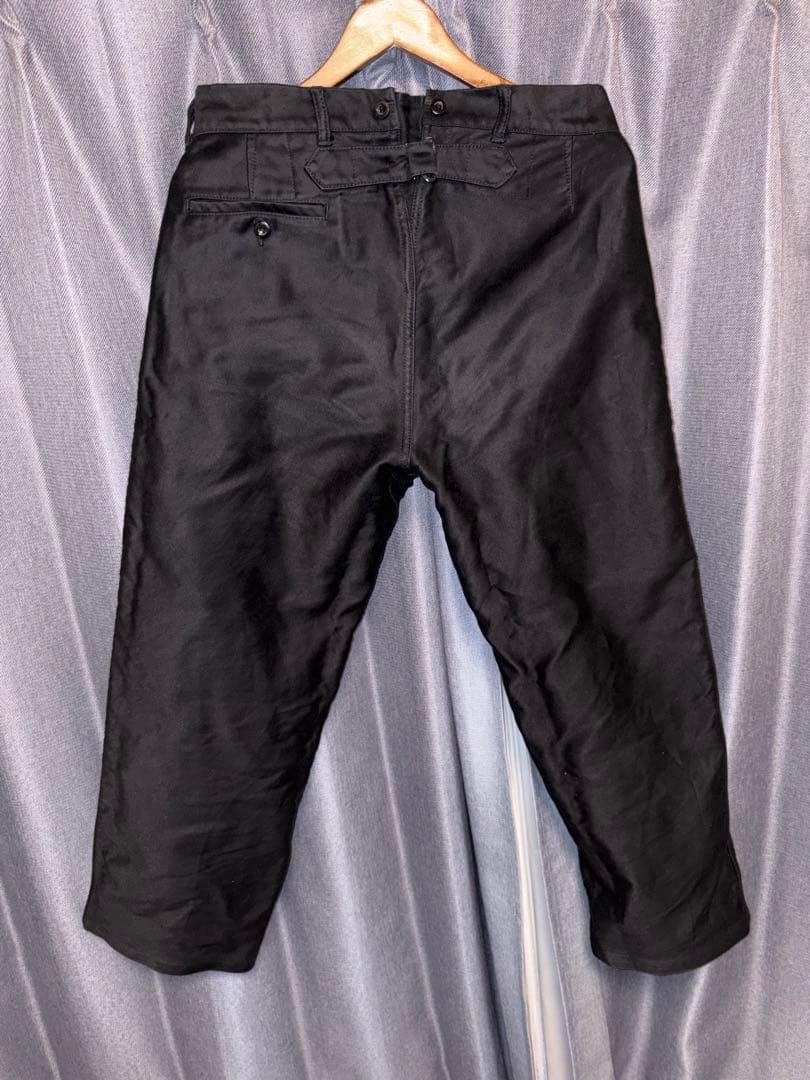 【美品】OUTIL PANTALON PLASNE ブラックモールスキンパンツ