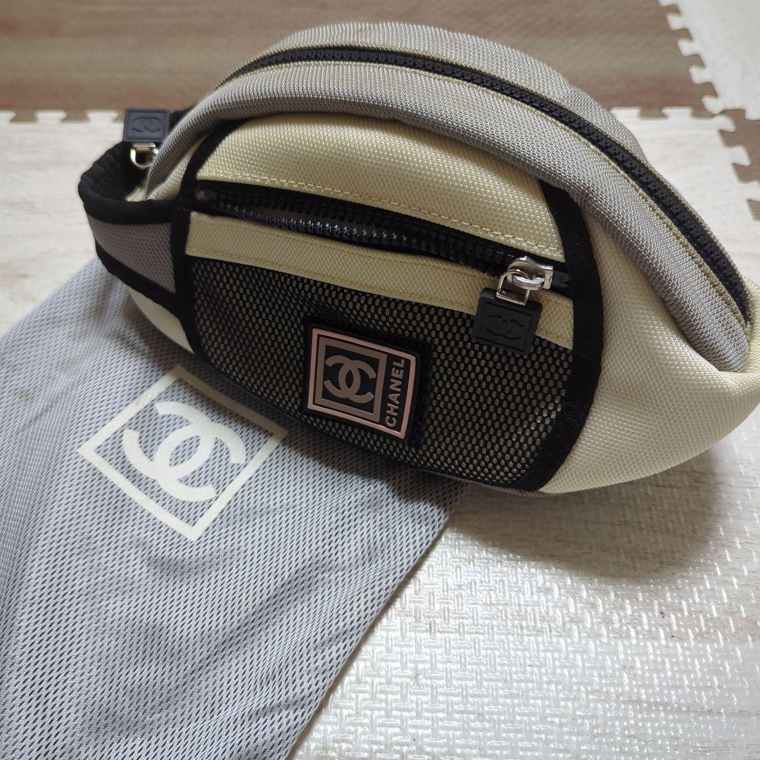 【レア】CHANEL シャネル スポーツライン メッシュバッグ