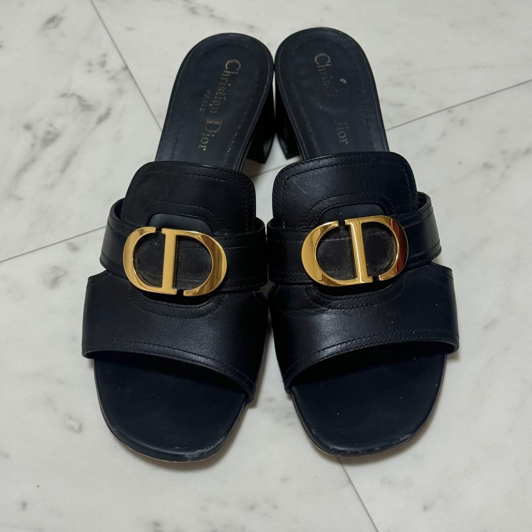 dior ディオール　チャンキーヒール　サンダル　ミュール　40