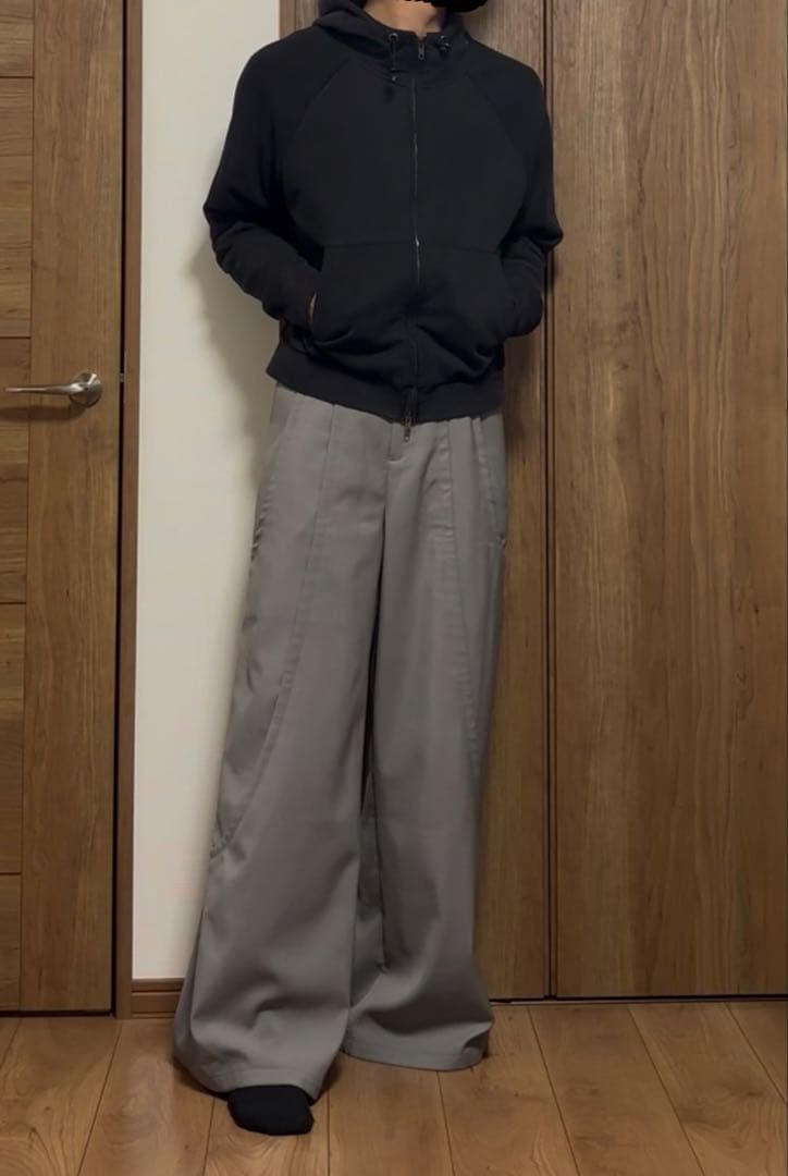 パンツ GOAT ESSENCE TUCK WIDE PANTS gray size2