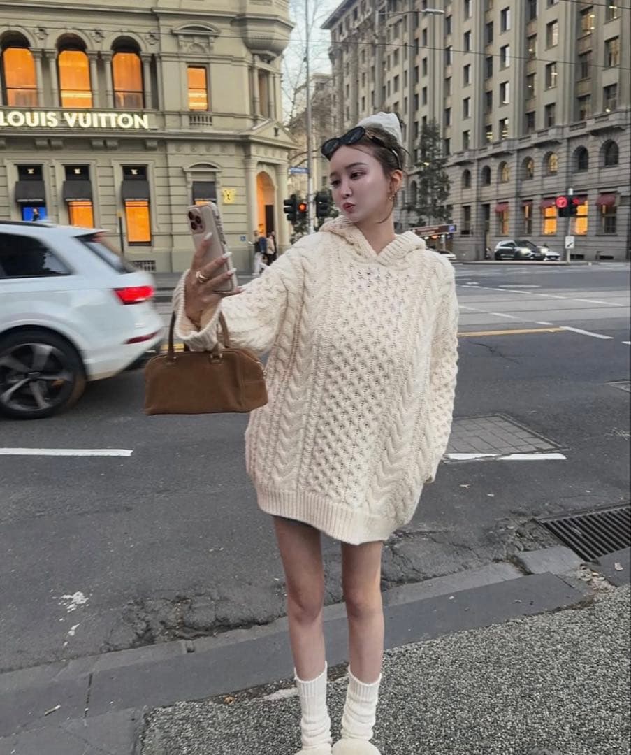 ワンピース THETOE Potsdamer Knit Hoodie