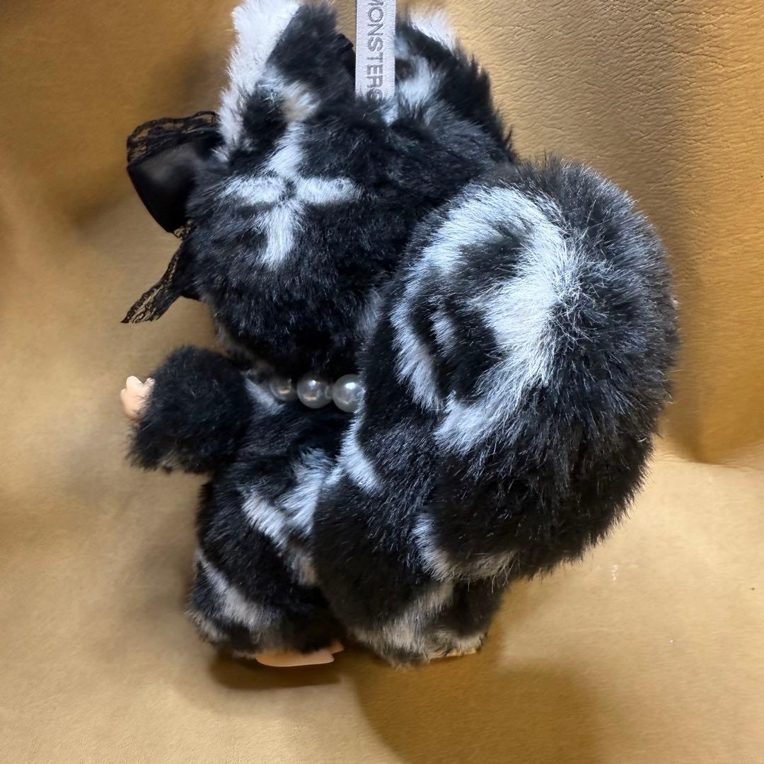 海外限定　ZIMOMO ジモモ　カスタム　高品質　黒白　ふわふわ　りす