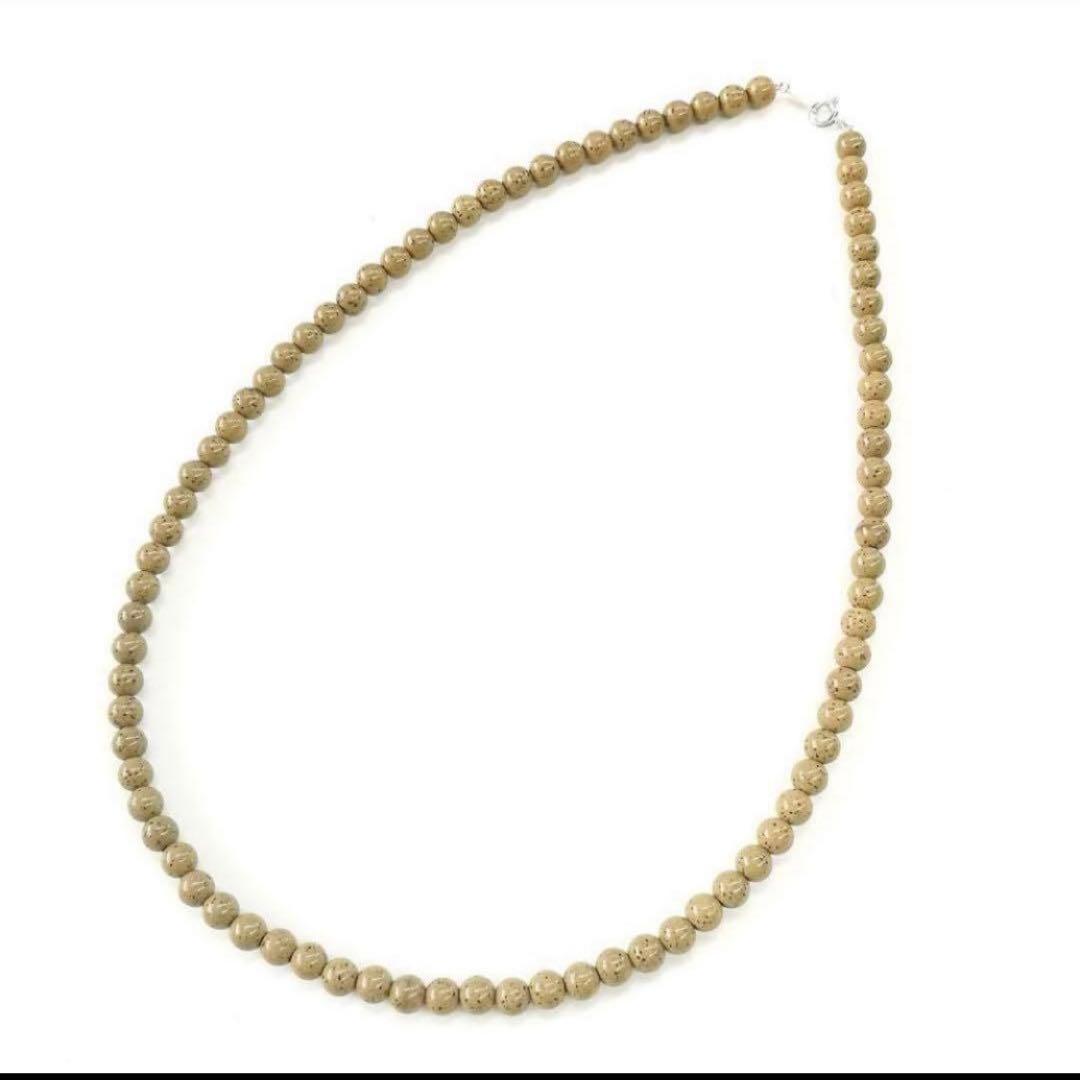 高純度タイプ 台湾北投石 6mm 52cm ネックレス ラジウム