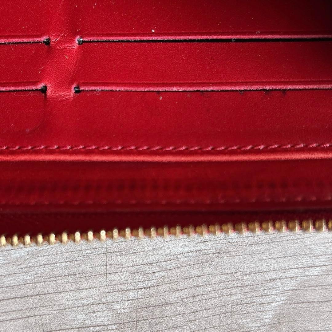 【美品】ルイヴィトン ヴェルニ ジッピーウォレット 長財布 ボルドー 赤 黒