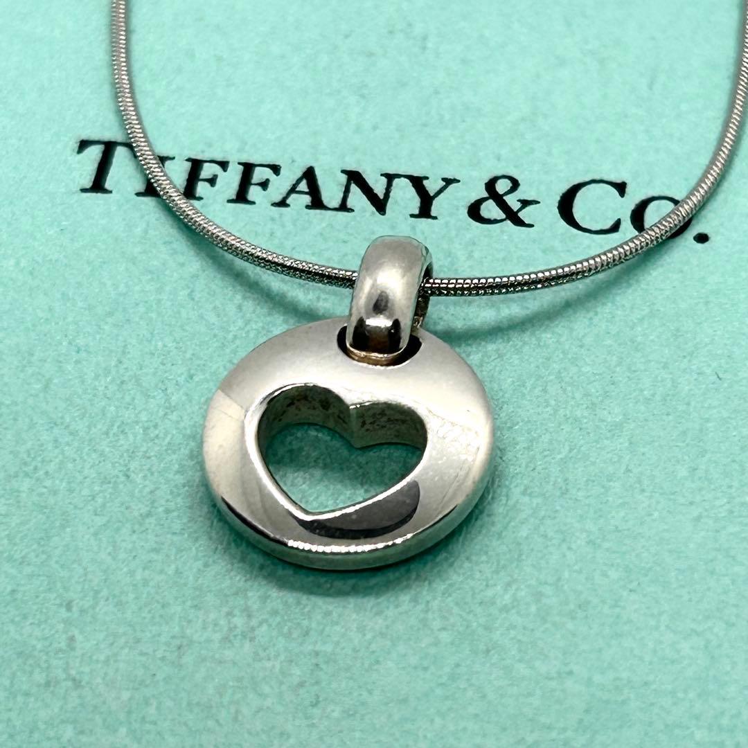 ✨美品✨ティファニー ピアスドハート ネックレス 社外ステンレススネークチェーン