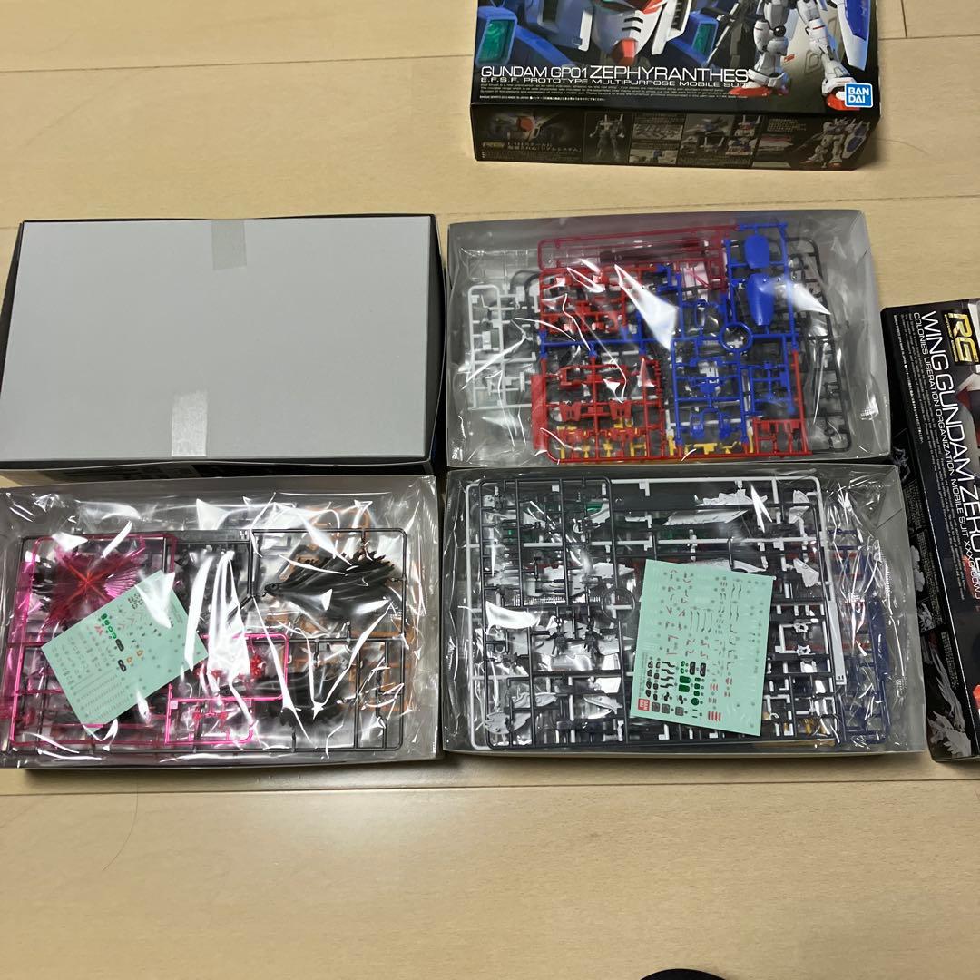 rg まとめ売り クロスボーンガンダム gp01 アストレイゴールドフレーム