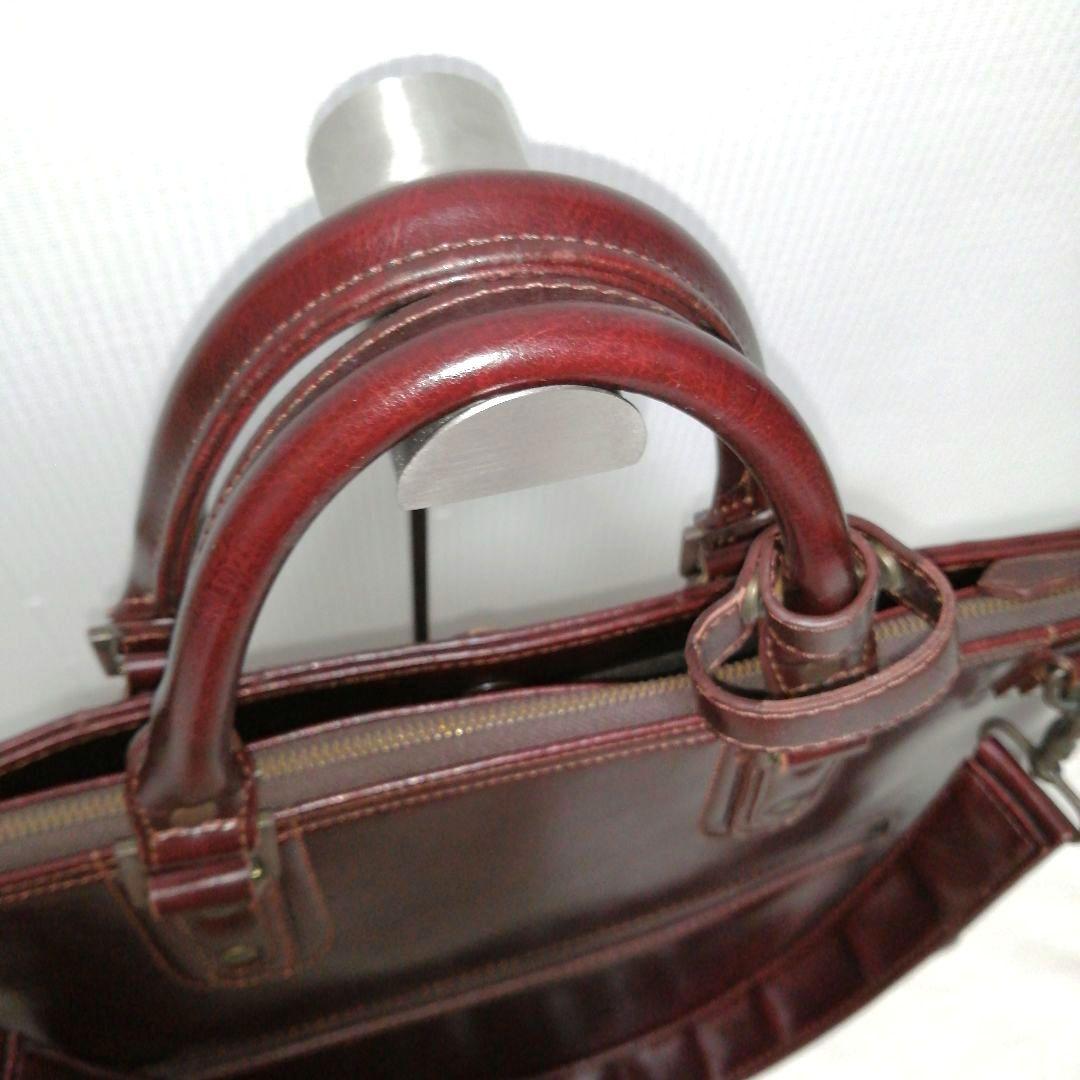 youta ヨータ 2way ビジネスバッグ レザー ボルドー