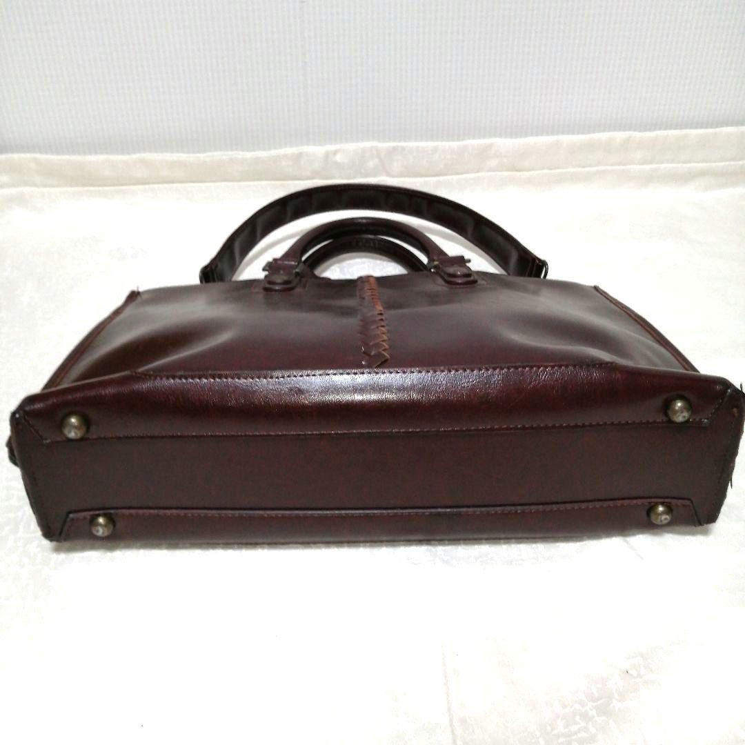 youta ヨータ 2way ビジネスバッグ レザー ボルドー