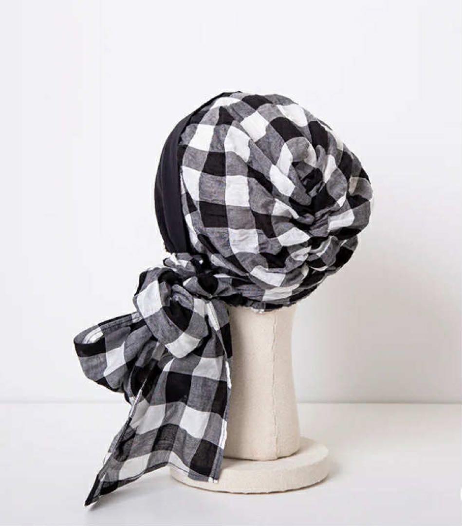 BAREN バレン ケア帽子 スカーフハット／前髪ウイッグ（チョコブラウン）