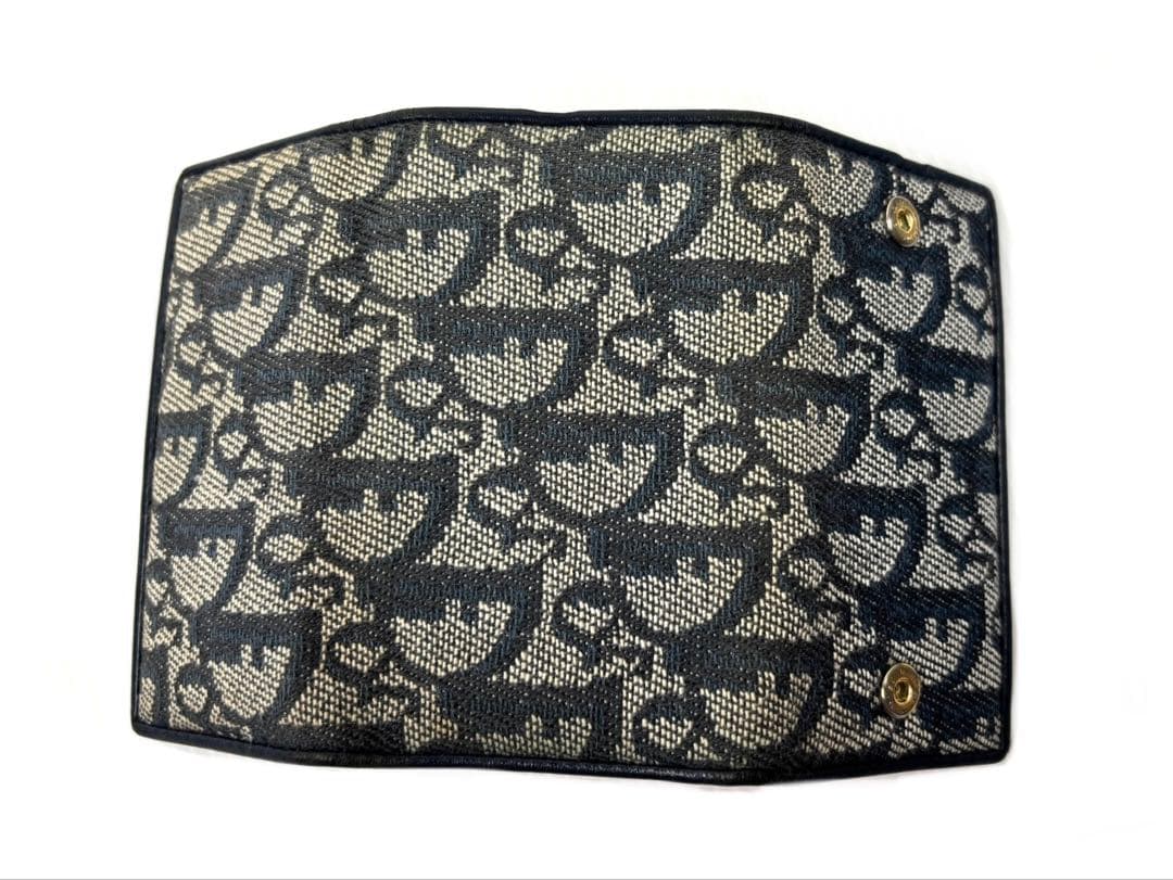 クリスチャンディオール　トロッター　6連キーケース　ネイビー　MC0023