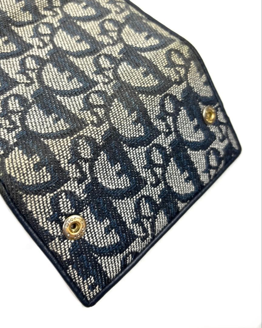 クリスチャンディオール　トロッター　6連キーケース　ネイビー　MC0023