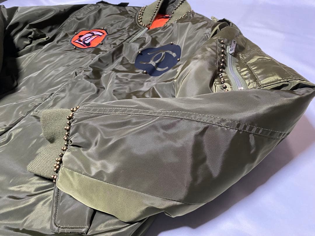 オリーブ 中綿キルティングジャンパー　サイズ記載なし