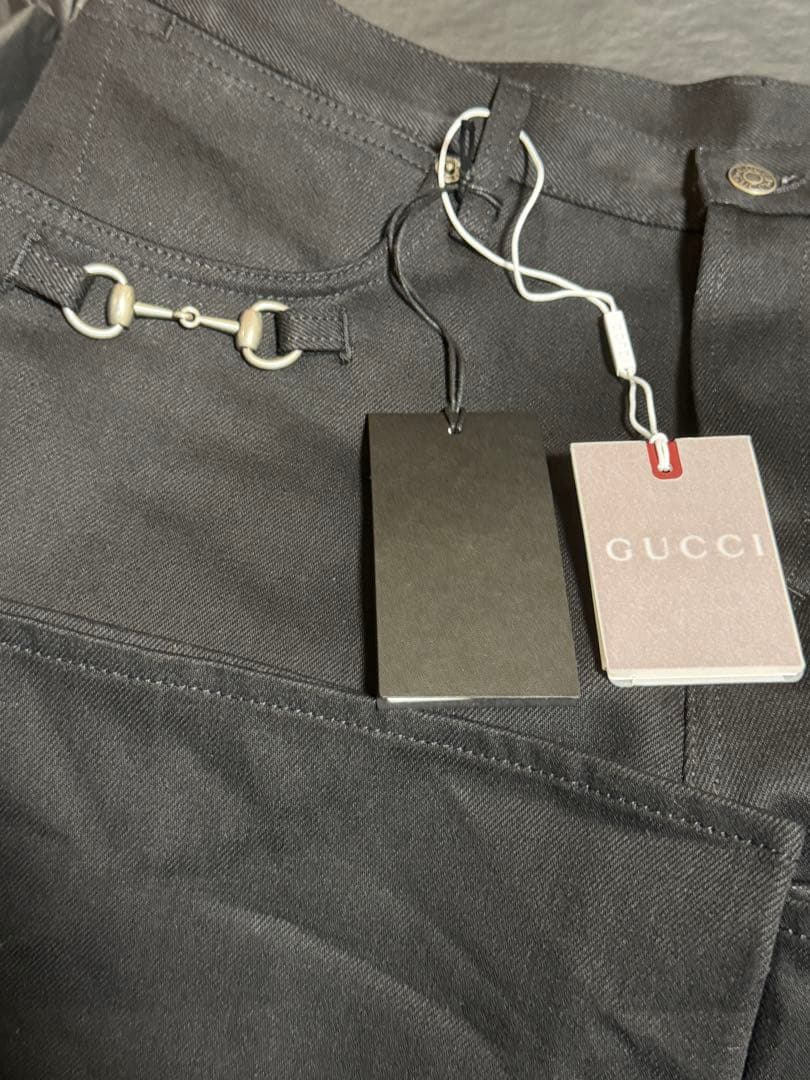 【新品未使用】デムナグッチ ホースビット ディテール コットンデニム パンツ36