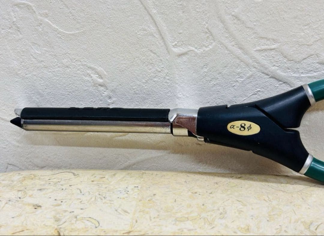 レンツアイロン　8ミリ　丸アイロン　理容　櫛　コーム　本鼈甲　ベーク