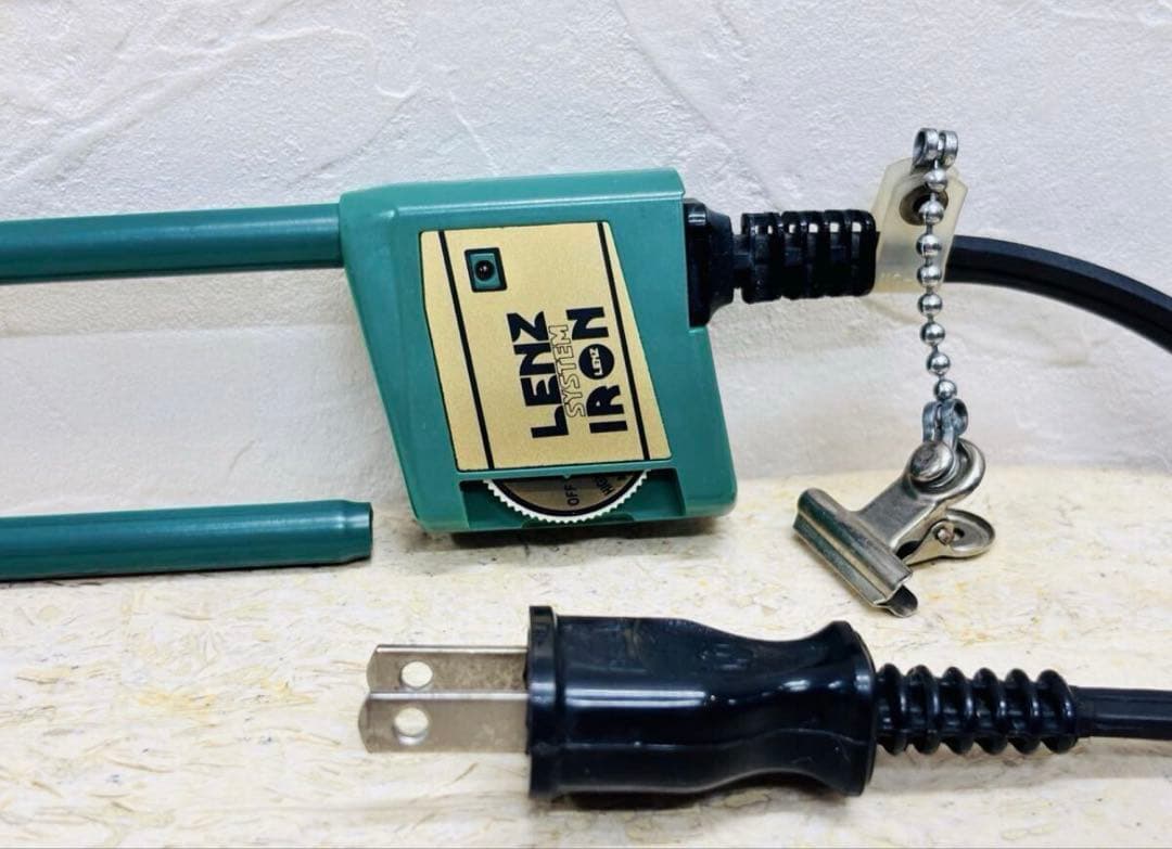 レンツアイロン　8ミリ　丸アイロン　理容　櫛　コーム　本鼈甲　ベーク