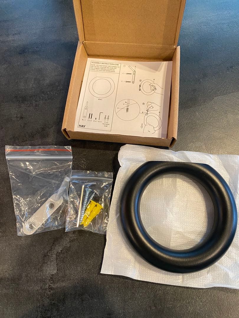 ★*能様 HAY GYM HOOK ジムフック ブラック Mサイズ