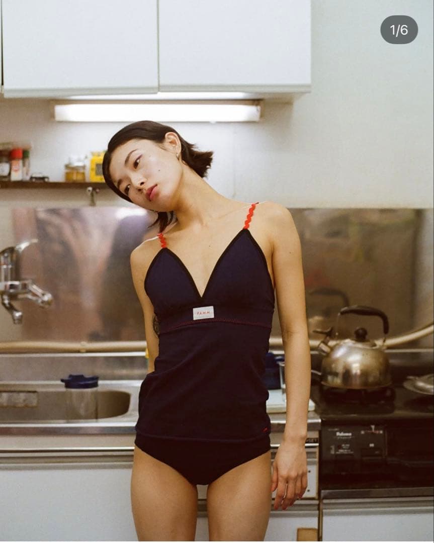 pamm Collection キッチン ネイビーキャミソール