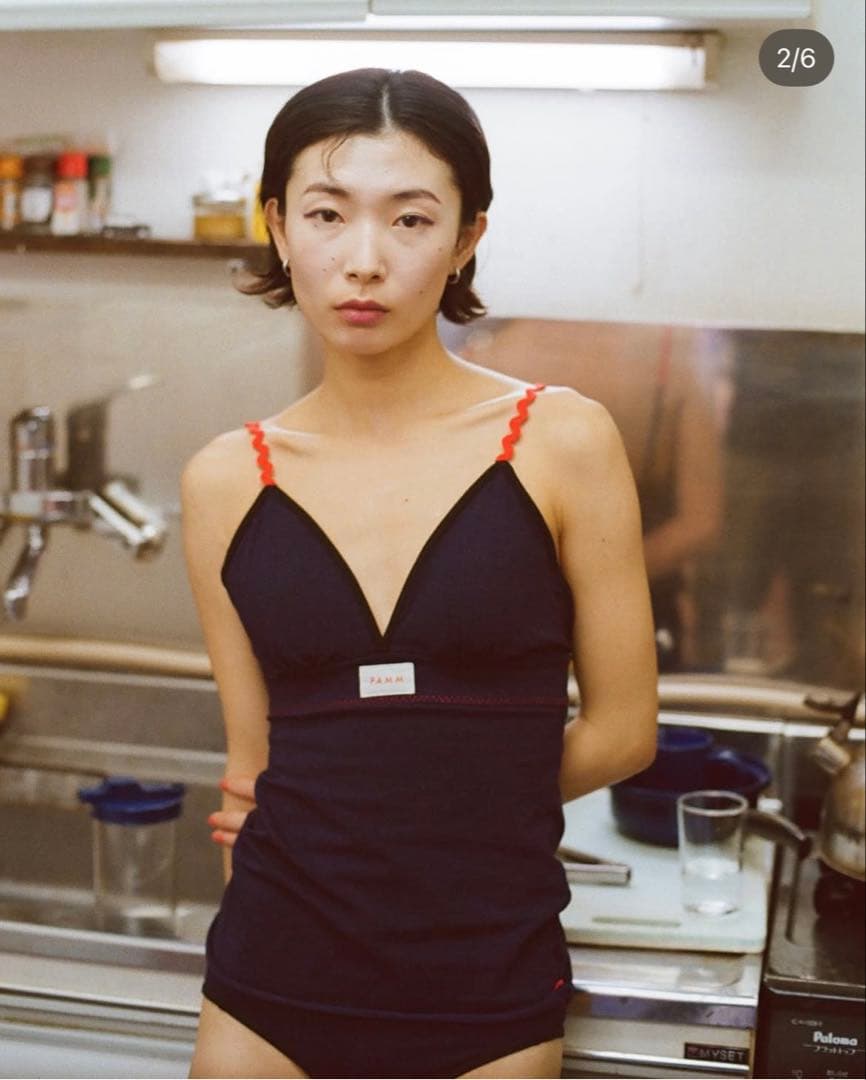 pamm Collection キッチン ネイビーキャミソール