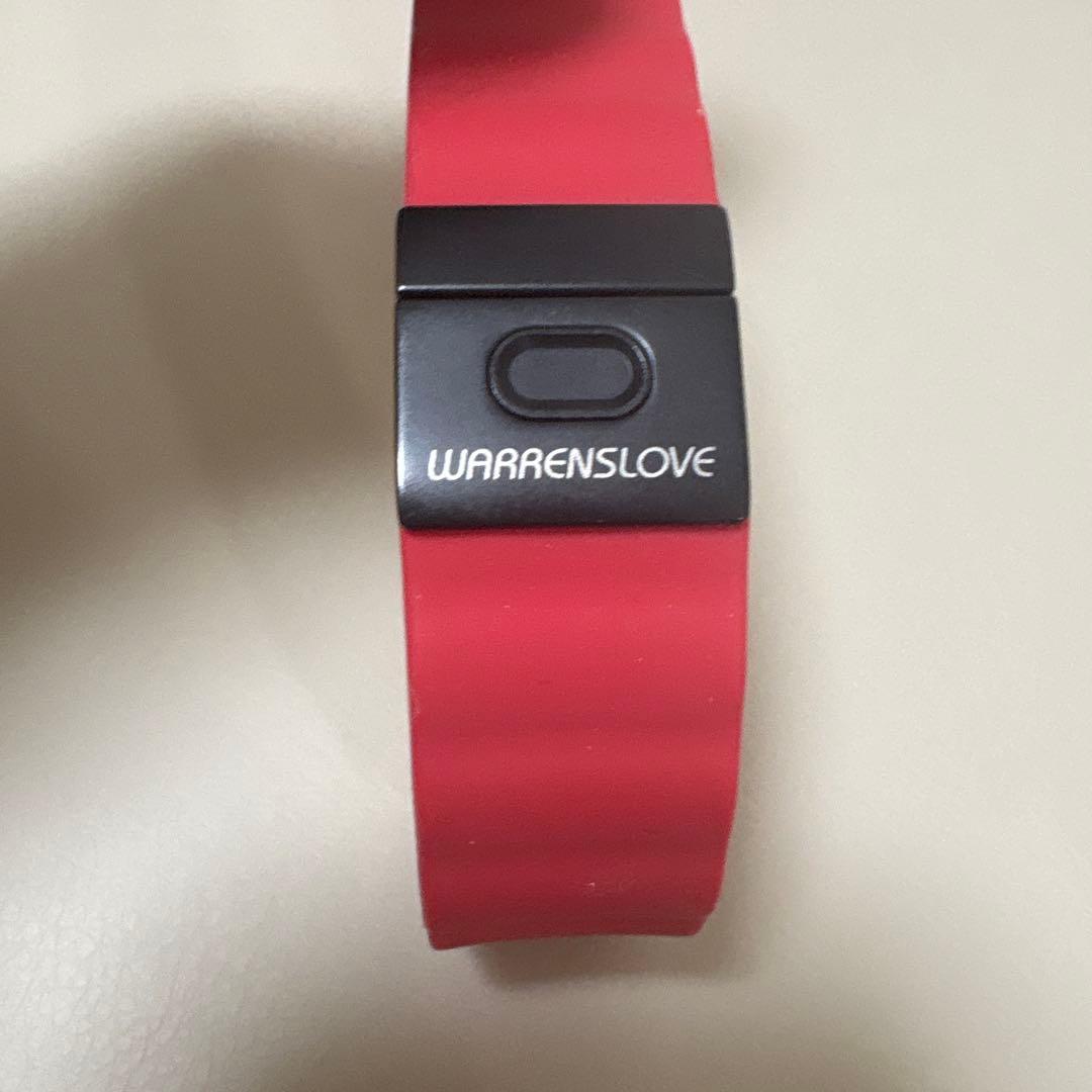 WARRENSLOVE シリコンブレスレット レッド