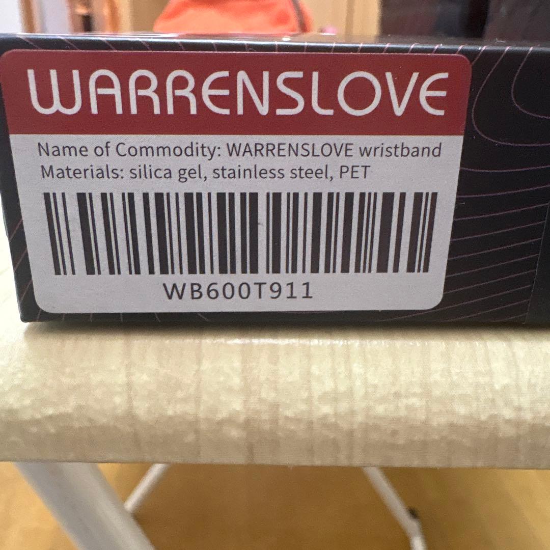 WARRENSLOVE シリコンブレスレット レッド