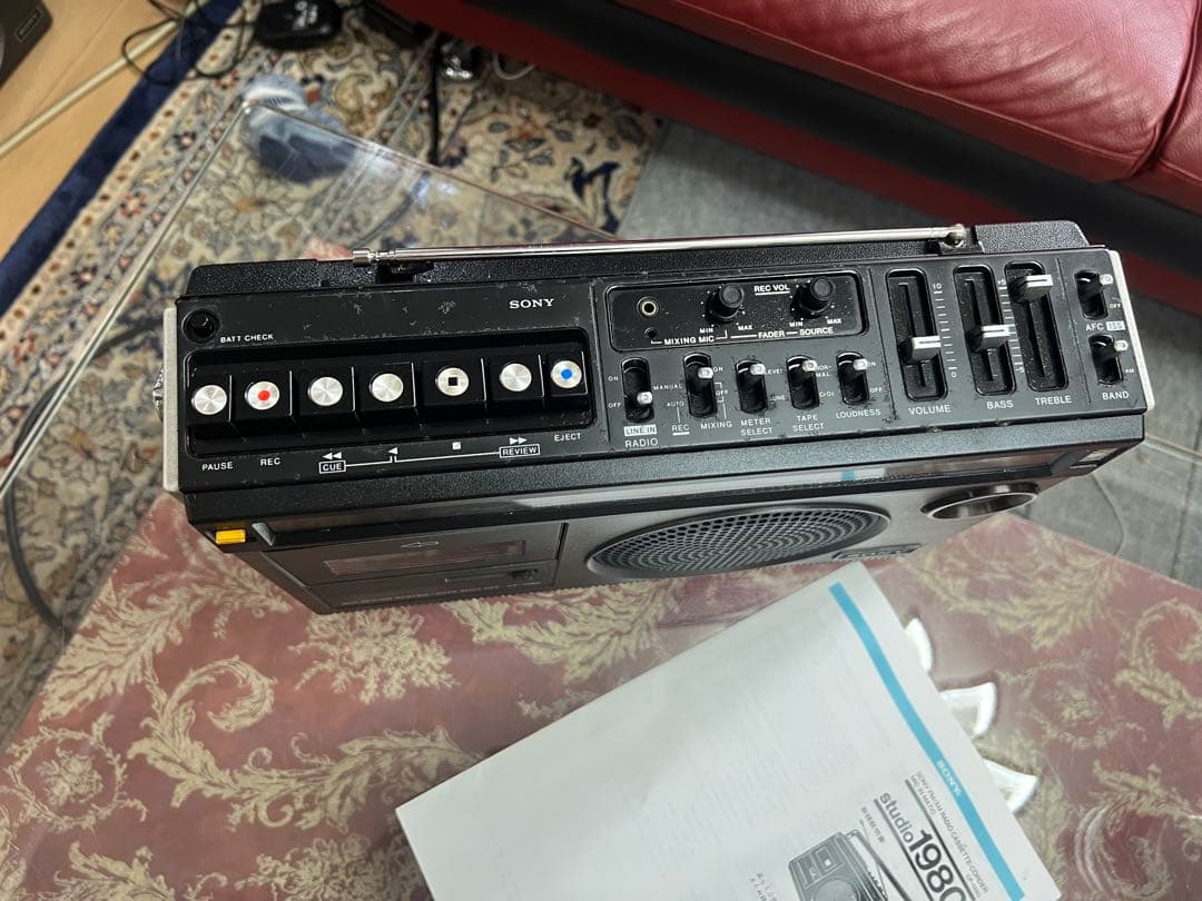 昭和レトロSONY ラジカセ CF-1980 メンテナンス済み動作品