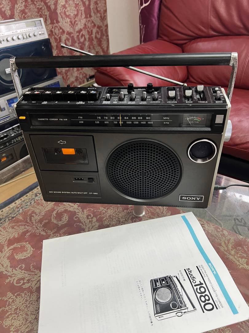 昭和レトロSONY ラジカセ CF-1980 メンテナンス済み動作品