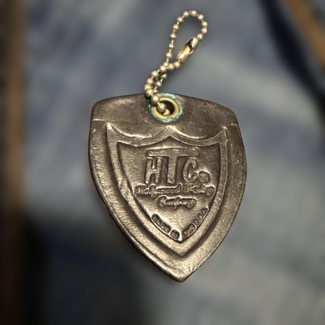 HTC レザー　ウォレットコード　ピラミッド　ブラック