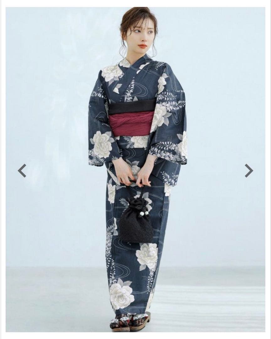 dita 浴衣　凪の藤ながれ