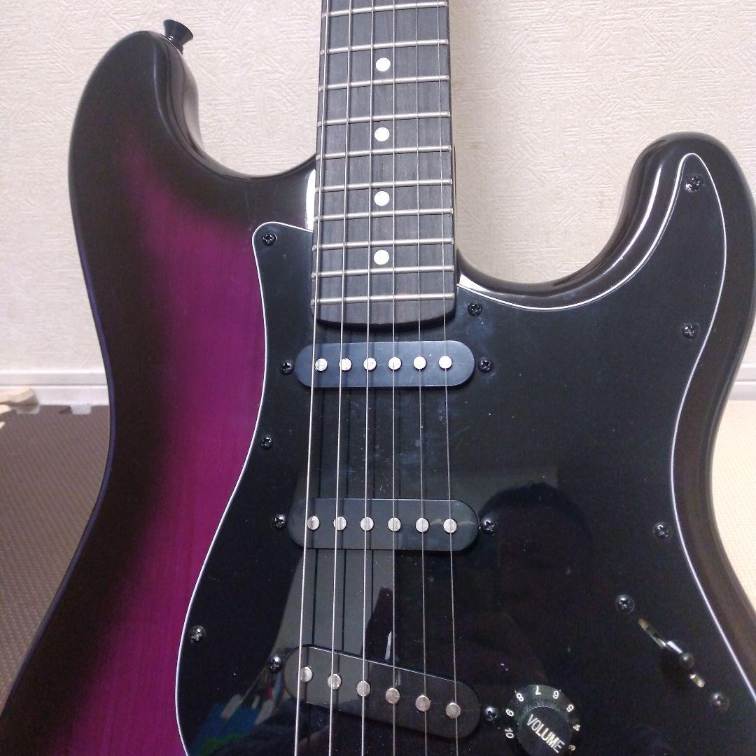 SELDER ストラトタイプエレキギター、パープルカラー美品！音出し確認済み品！