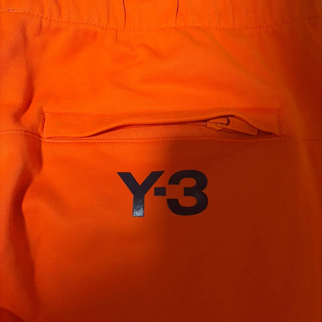 Y-3 オレンジ パンツ ジッパーポケット付き