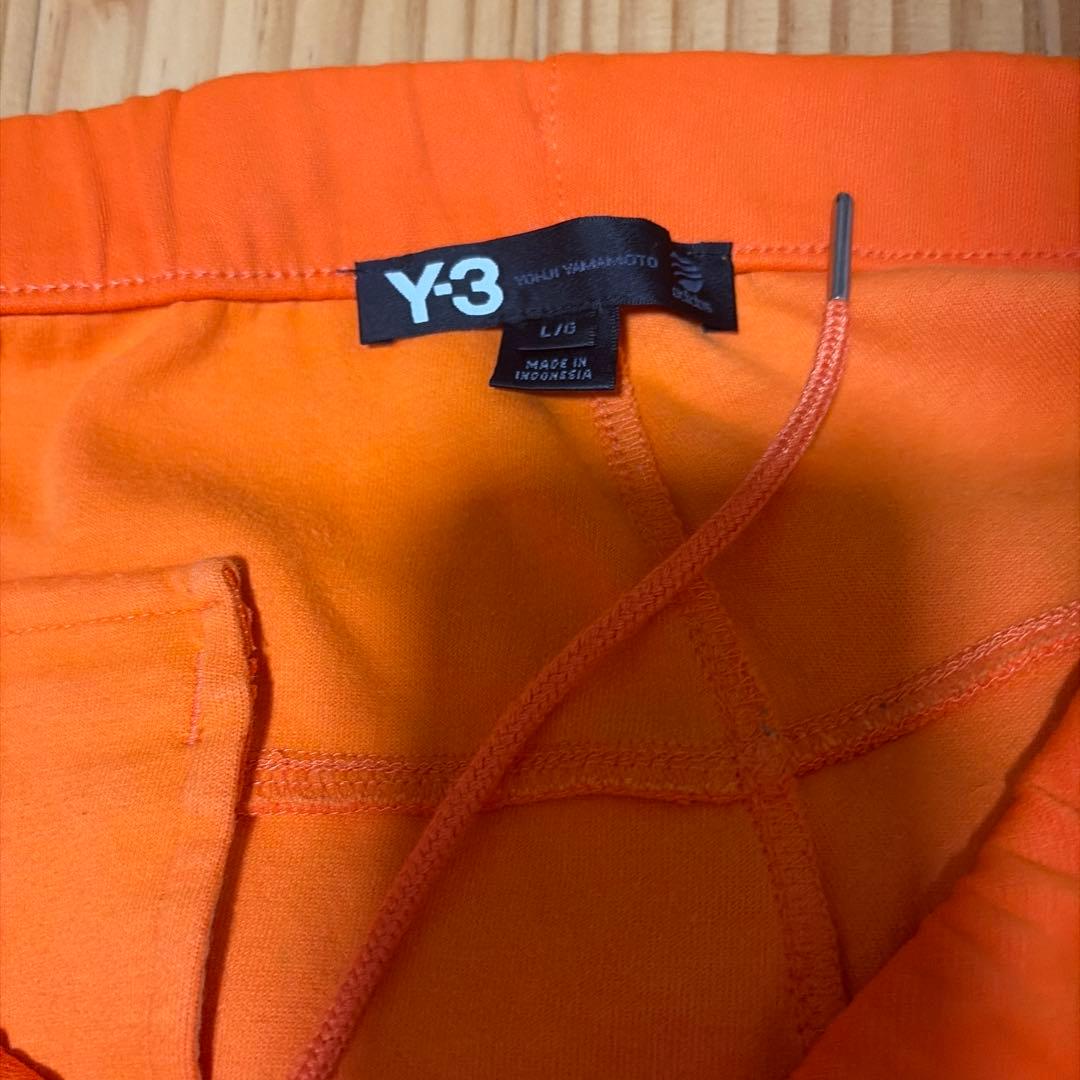 Y-3 オレンジ パンツ ジッパーポケット付き