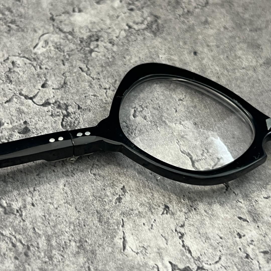 希少品 ヴィンテージ 折り畳み式 ルーペ 虫眼鏡 ブラック アンティーク