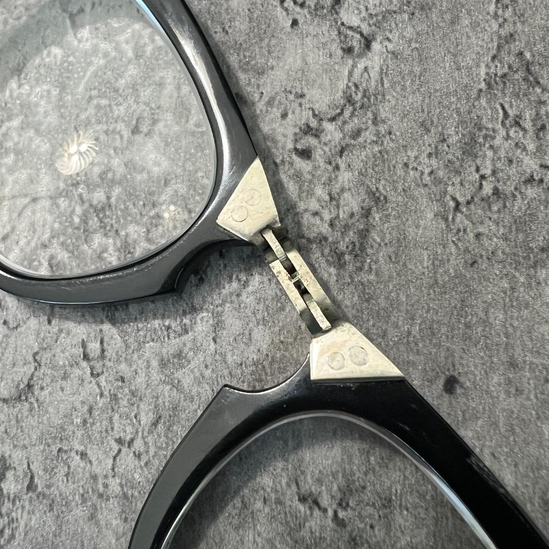 希少品 ヴィンテージ 折り畳み式 ルーペ 虫眼鏡 ブラック アンティーク